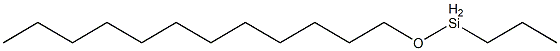 Propyl(dodecyloxy)silane Structure