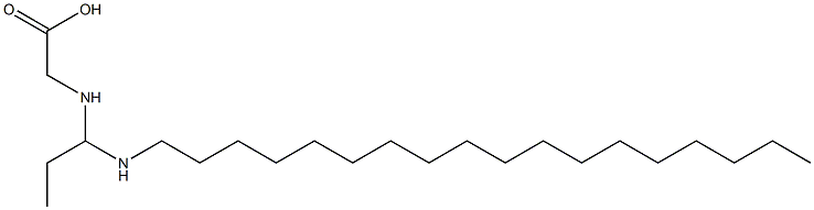 N-[1-(Octadecylamino)propyl]aminoacetic acid Structure