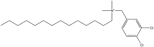 3,4-Dichloro-N,N-dimethyl-N-tetradecylbenzenemethanaminium Structure