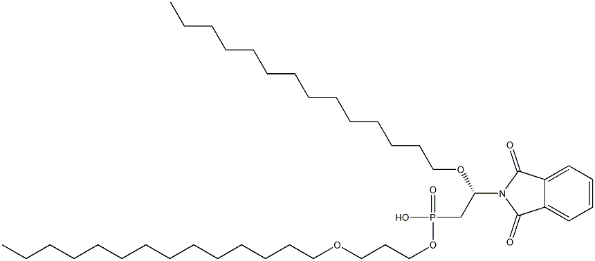 (+)-(2-Phthalimidylethyl)phosphonic acid hydrogen (S)-2,3-bis(tetradecyloxy)propyl ester Structure
