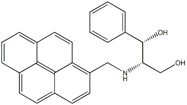 1-[[(1S,2S)-2-Hydroxy-1-hydroxymethyl-2-phenylethyl]aminomethyl]pyrene 구조식 이미지