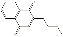 2-Butyl-1,4-naphthoquinone Structure