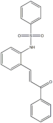 2-(Phenylsulfonylamino)chalcone 구조식 이미지