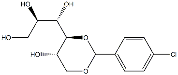 4-O,6-O-(4-Chlorobenzylidene)-L-glucitol Structure