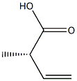 [S,(+)]-2-Methyl-3-butenoic acid 구조식 이미지