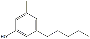 3-Methyl-5-pentylphenol 구조식 이미지