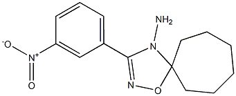 3-(3-Nitrophenyl)-5,5-hexamethylene-1,2,4-oxadiazol-4(5H)-amine 구조식 이미지