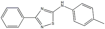 3-Phenyl-5-(p-tolyl)amino-1,2,4-thiadiazole 구조식 이미지