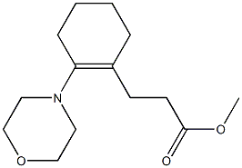 (2-Morpholino-1-cyclohexenyl)propionic acid methyl ester Structure