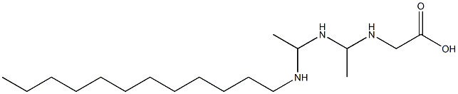 N-[1-[1-(Dodecylamino)ethylamino]ethyl]glycine 구조식 이미지