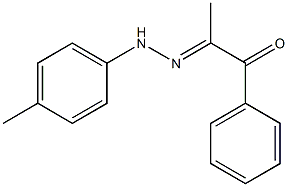 1-Phenyl-2-[2-(4-methylphenyl)hydrazono]-1-propanone 구조식 이미지