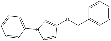 1-Phenyl-3-(benzyloxy)-1H-pyrrole 구조식 이미지