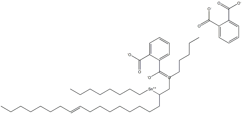 Bis[phthalic acid 1-(9-heptadecenyl)]dioctyltin(IV) salt Structure