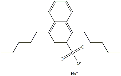 1,4-Dipentyl-2-naphthalenesulfonic acid sodium salt Structure
