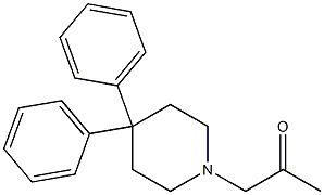 1-(4,4-Diphenylpiperidino)-2-propanone 구조식 이미지