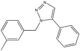 1-(3-Methylbenzyl)-5-phenyl-1H-1,2,3-triazole 구조식 이미지