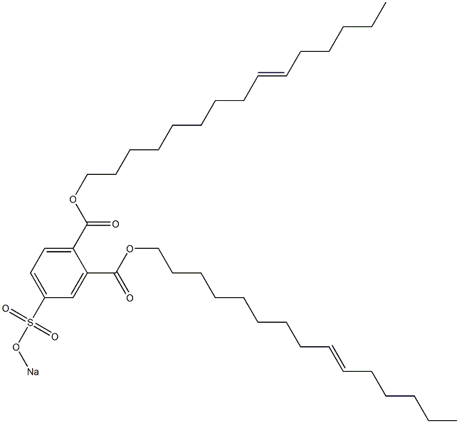 4-(Sodiosulfo)phthalic acid di(9-pentadecenyl) ester 구조식 이미지