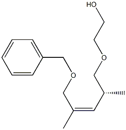 (4R,2Z)-1-Benzyloxy-5-(2-hydroxyethoxy)-2,4-dimethyl-2-pentene 구조식 이미지