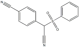 2-(4-Cyanophenyl)-2-phenylsulfonylacetonitrile Structure