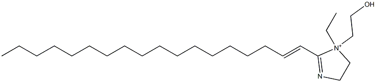 1-Ethyl-1-(2-hydroxyethyl)-2-(1-octadecenyl)-2-imidazoline-1-ium 구조식 이미지