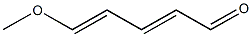5-Methoxy-2,4-pentadien-1-al Structure