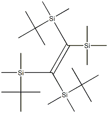 1,1,2-Tris[(tert-butyl)dimethylsilyl]-2-(trimethylsilyl)ethene Structure