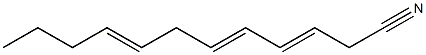 3,5,8-Dodecatrienenitrile Structure