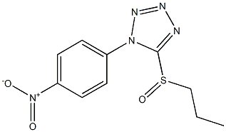 Propyl 1-(4-nitrophenyl)-1H-tetrazol-5-yl sulfoxide Structure