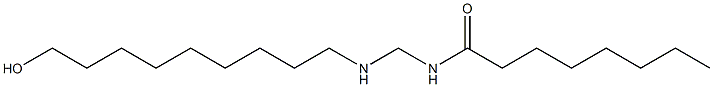 N-[[(9-Hydroxynonyl)amino]methyl]octanamide 구조식 이미지