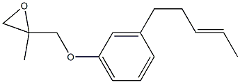 3-(3-Pentenyl)phenyl 2-methylglycidyl ether 구조식 이미지