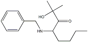 4-(Benzylamino)-2-hydroxy-2-methyl-3-octanone Structure