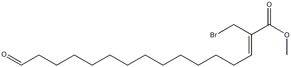(Z)-2-Bromomethyl-15-formyl-2-pentadecenoic acid methyl ester 구조식 이미지
