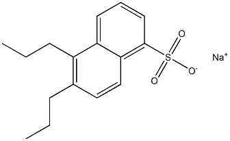 5,6-Dipropyl-1-naphthalenesulfonic acid sodium salt Structure