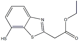 7-Mercaptobenzothiazole-2-acetic acid ethyl ester Structure