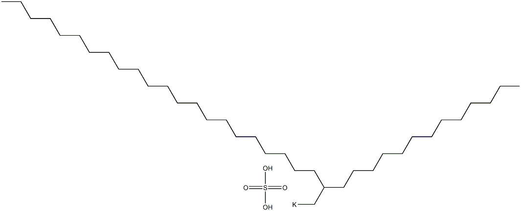 Sulfuric acid 2-tridecyltetracosyl=potassium salt 구조식 이미지