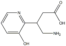 4-Amino-3-(3-hydroxy-2-pyridinyl)butanoic acid 구조식 이미지