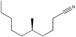 [R,(-)]-5-Methyldecanenitrile 구조식 이미지