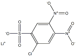 6-Chloro-3,4-dinitrobenzenesulfonic acid lithium salt Structure