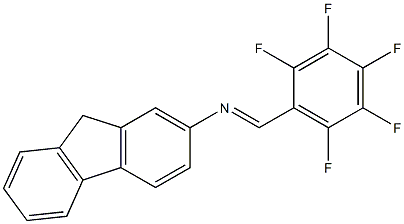 2-[(2,3,4,5,6-Pentafluorobenzylidene)amino]-9H-fluorene Structure