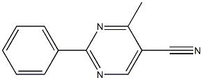 2-Phenyl-4-methylpyrimidine-5-carbonitrile Structure