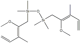 1-Methoxy-2-methyl-1,3-butadienyl(trimethylsilyl) ether Structure