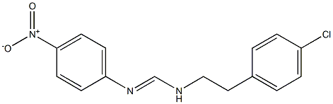 N1-[2-(4-Chlorophenyl)ethyl]-N2-(4-nitrophenyl)formamidine 구조식 이미지