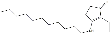 2-Ethyl-3-(undecylamino)-2-cyclopenten-1-one 구조식 이미지