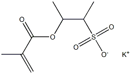 2-(Methacryloyloxy)-1-methyl-1-propanesulfonic acid potassium salt 구조식 이미지