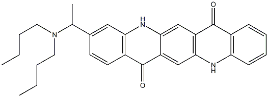 3-[1-(Dibutylamino)ethyl]-5,12-dihydroquino[2,3-b]acridine-7,14-dione 구조식 이미지