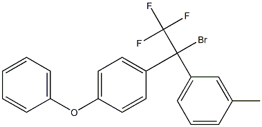 1-Bromo-1-(4-phenoxyphenyl)-1-(3-methylphenyl)-2,2,2-trifluoroethane Structure