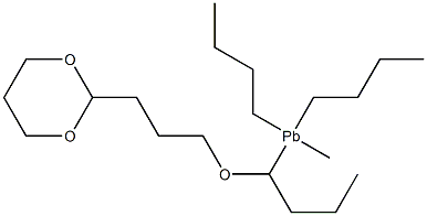 [3-(1,3-Dioxan-2-yl)propyloxy]methyltributylplumbane Structure