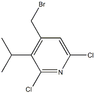 2,6-Dichloro-3-isopropyl-4-(bromomethyl)pyridine Structure