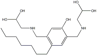 2,5-Bis[[(2,2-dihydroxyethyl)amino]methyl]-4-heptylphenol Structure