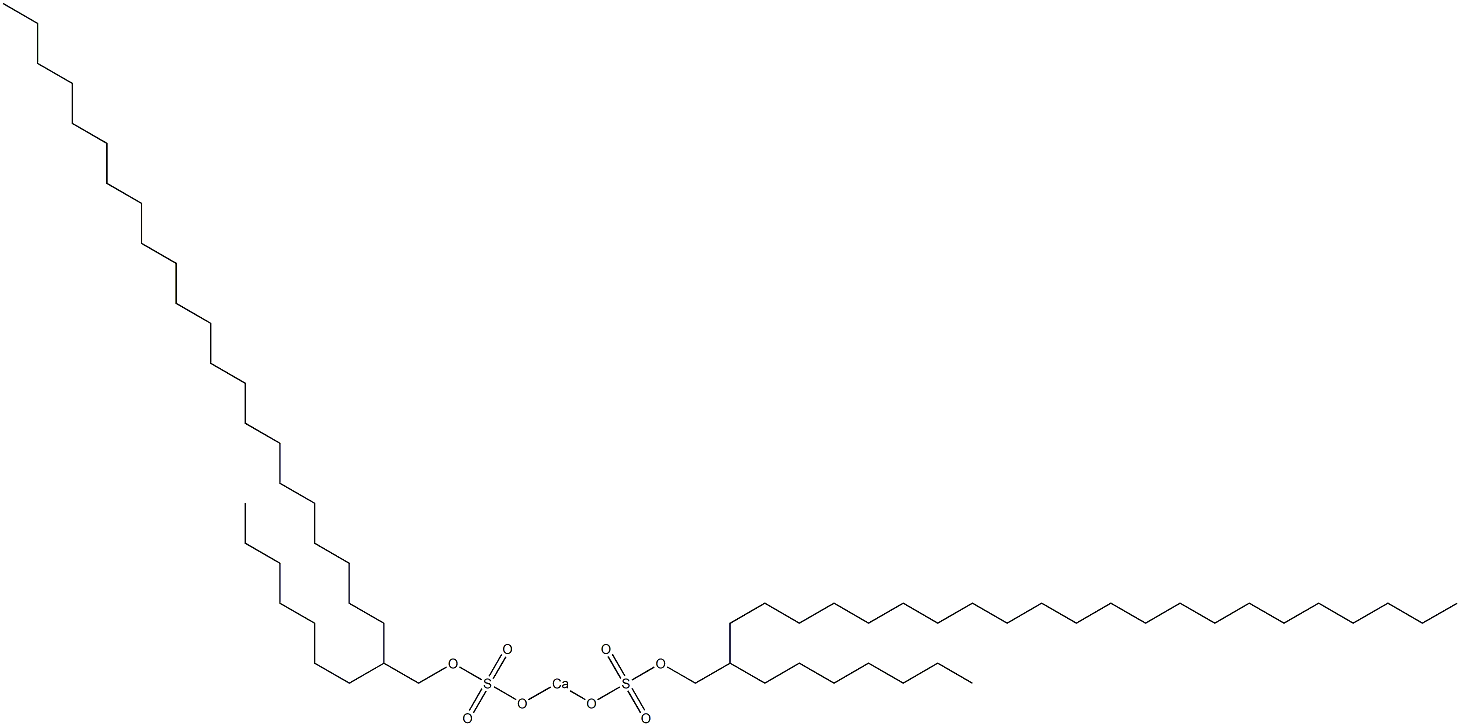 Bis(2-heptyltetracosyloxysulfonyloxy)calcium Structure